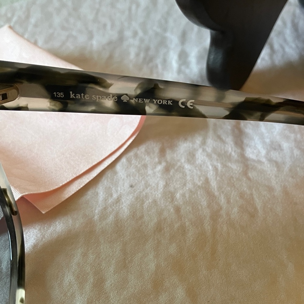 Kate Spade: Black & White Brigit Sunglasses- Black Gradient - Picture 6 of 16